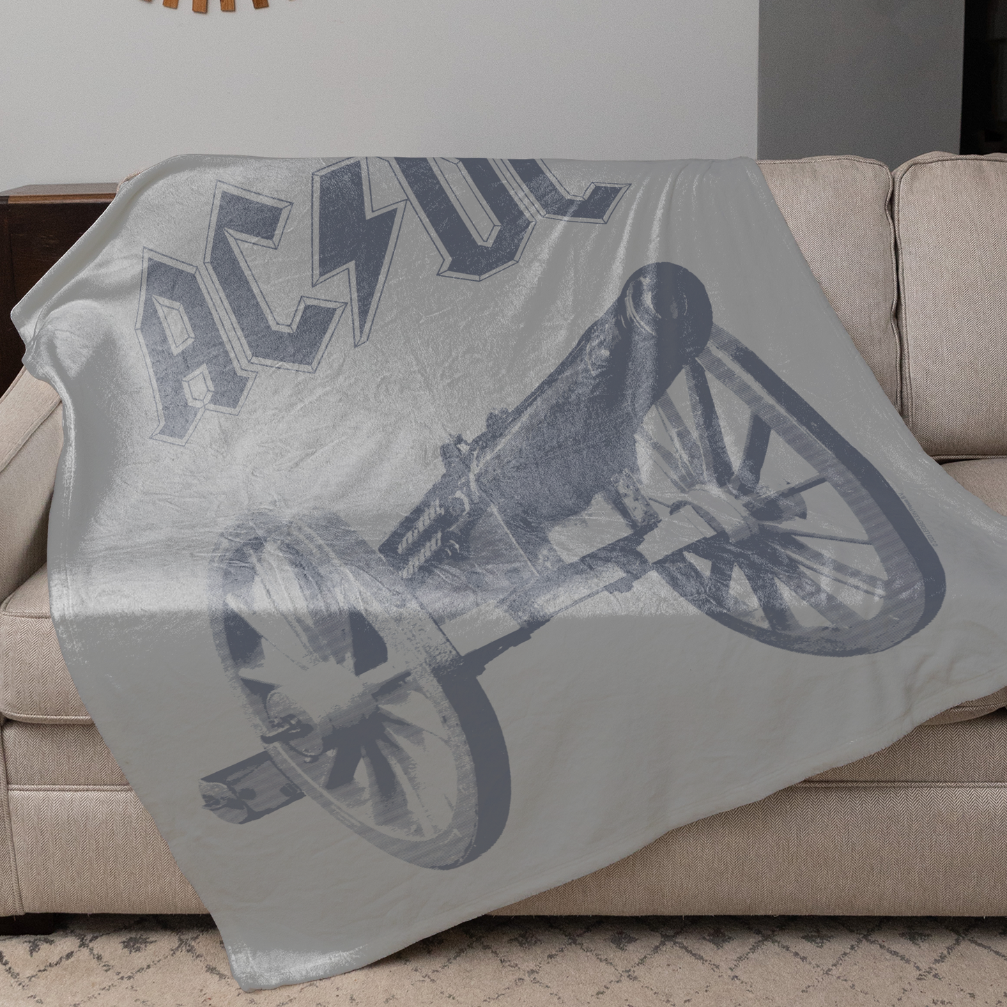 ACDC Cannon Tie Dye Fleece Blanket 50X60 Inches