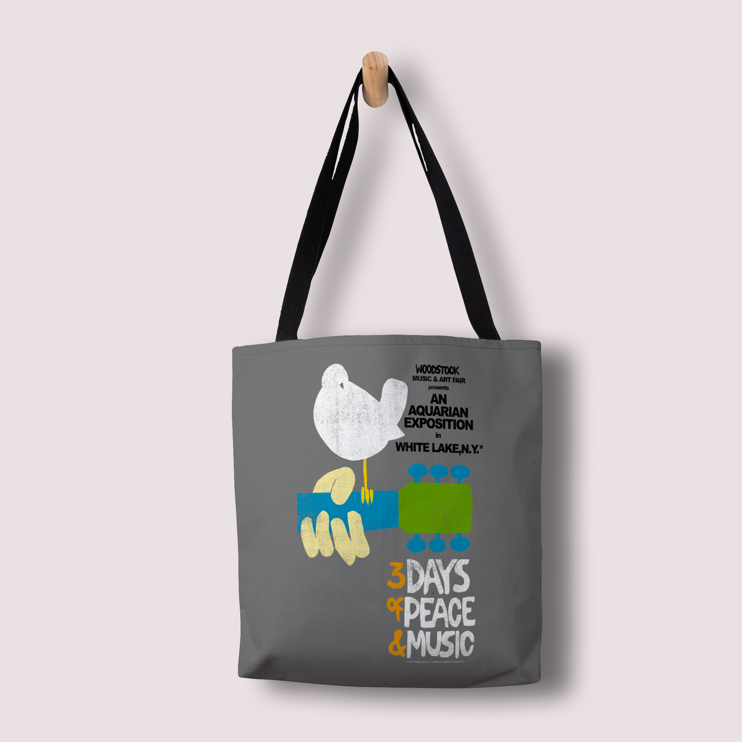 Woodstock Festival Poster and Woodstock Festival Poster with Tote Bag