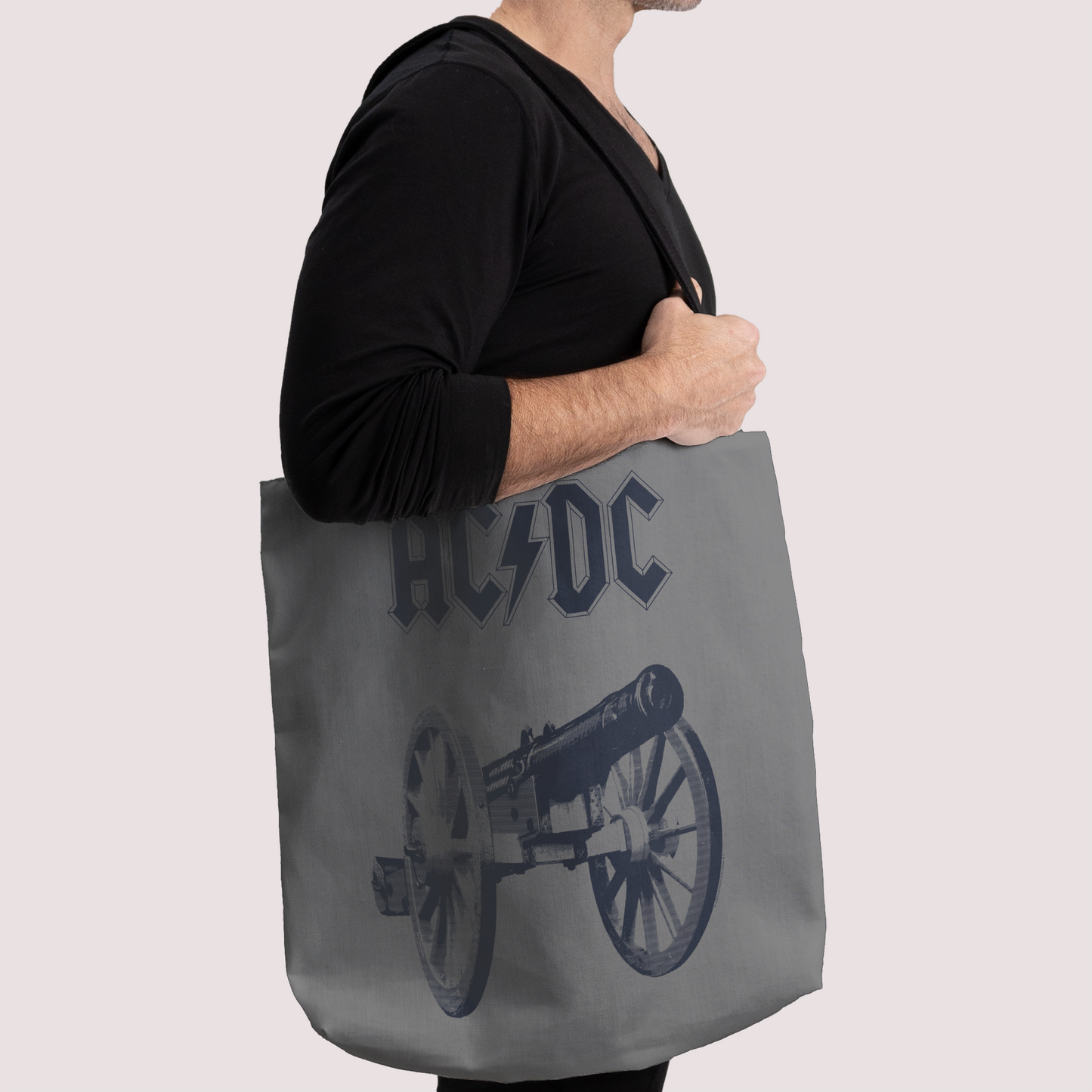 ACDC Cannon Tie Dye Tote Bag