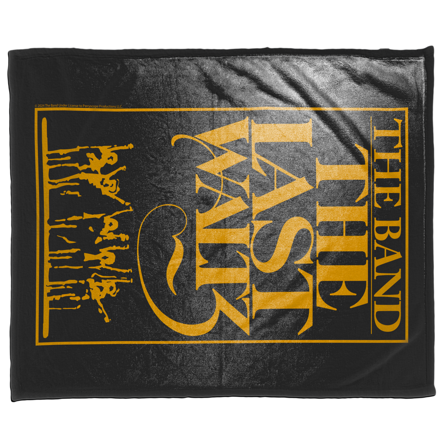 The Band The Last Waltz Yellow Print with Fleece Blanket