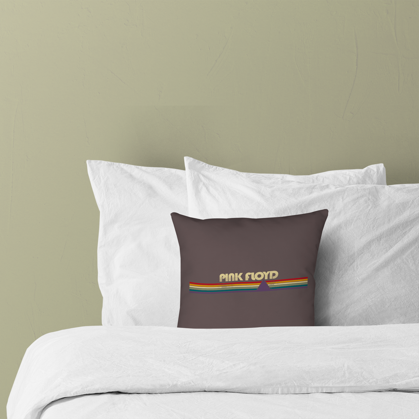 Pink Floyd Prism Retro Stripes Pillow