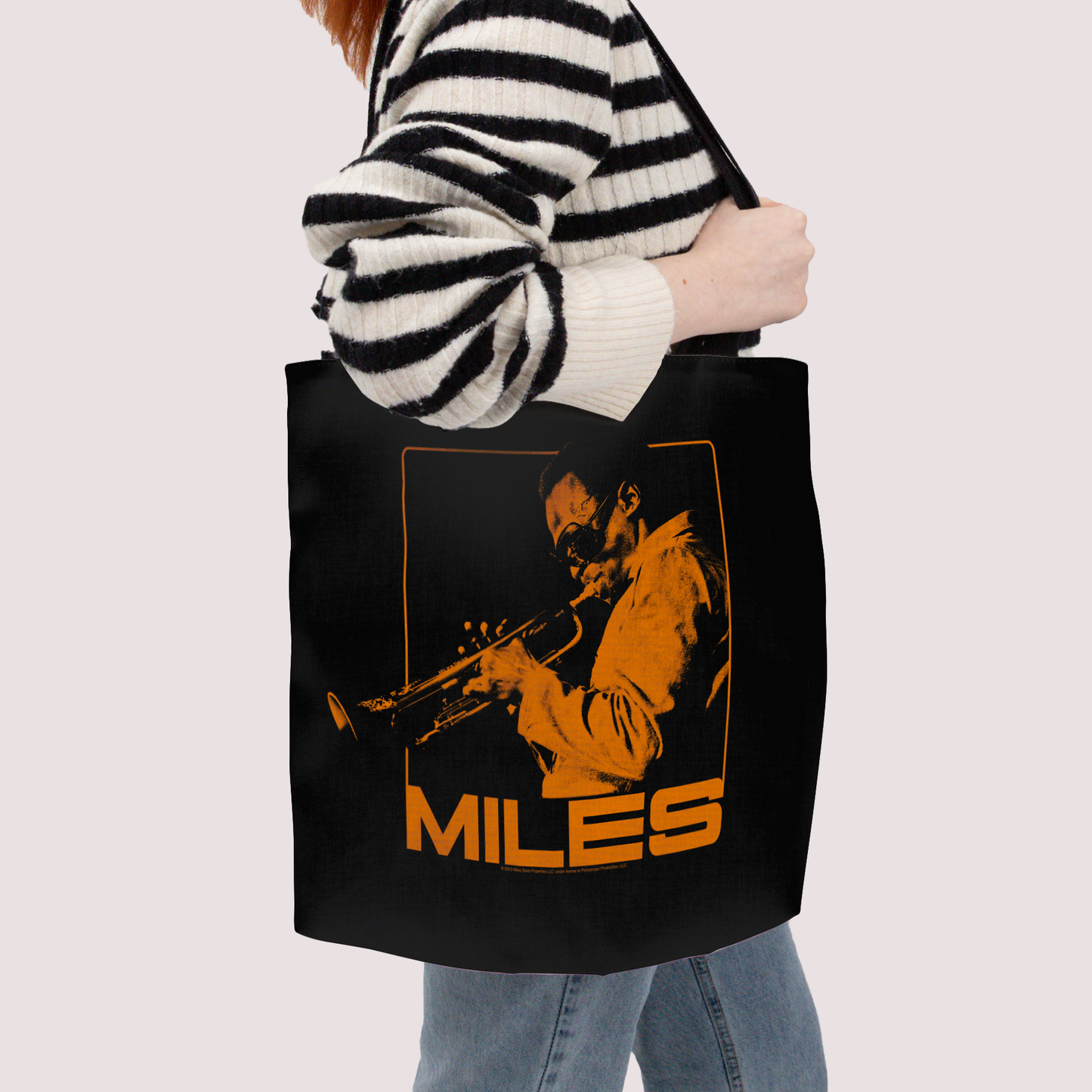 Miles Davis Orange Square and Miles Davis Orange Square with Tote Bag