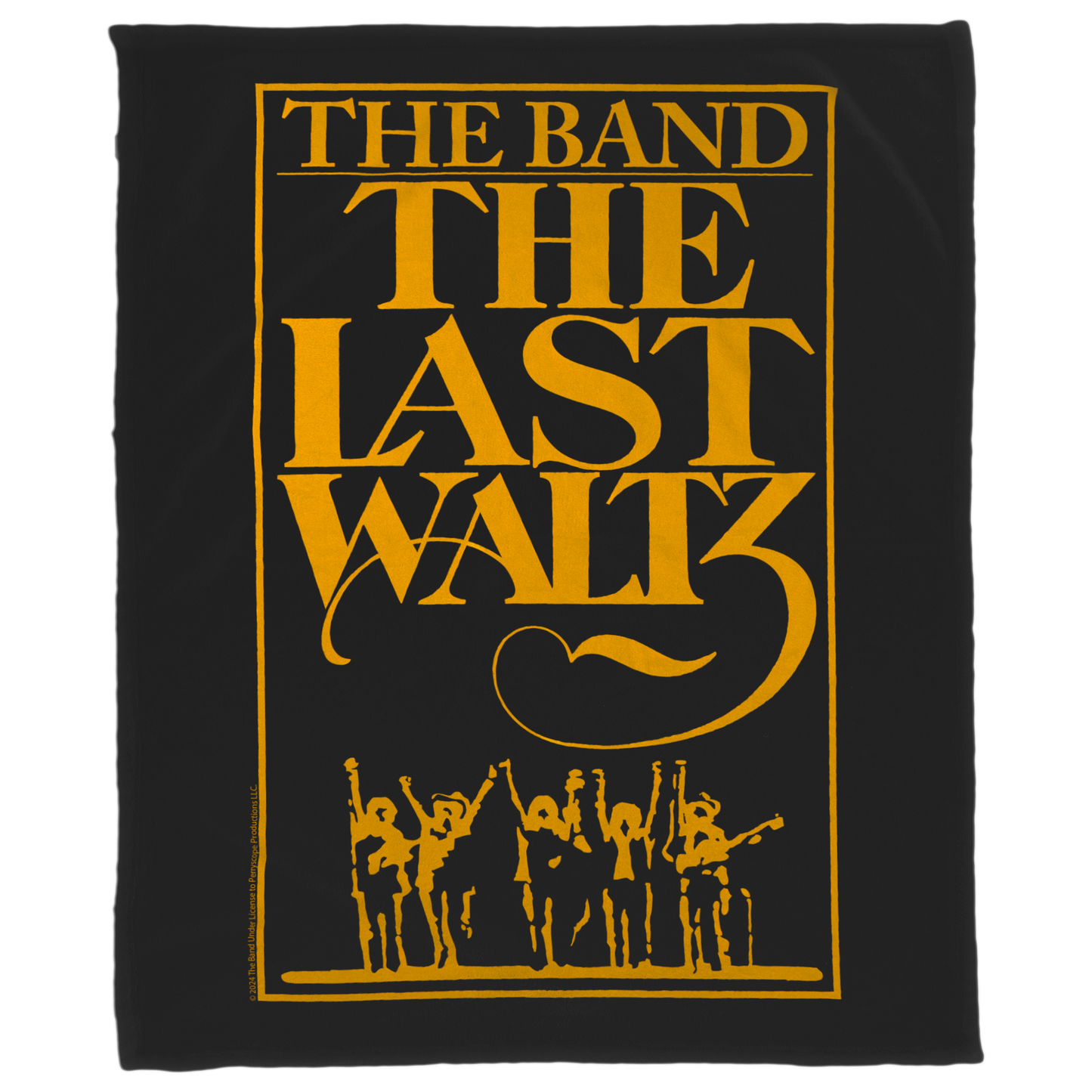 The Band The Last Waltz Yellow Print with Fleece Blanket