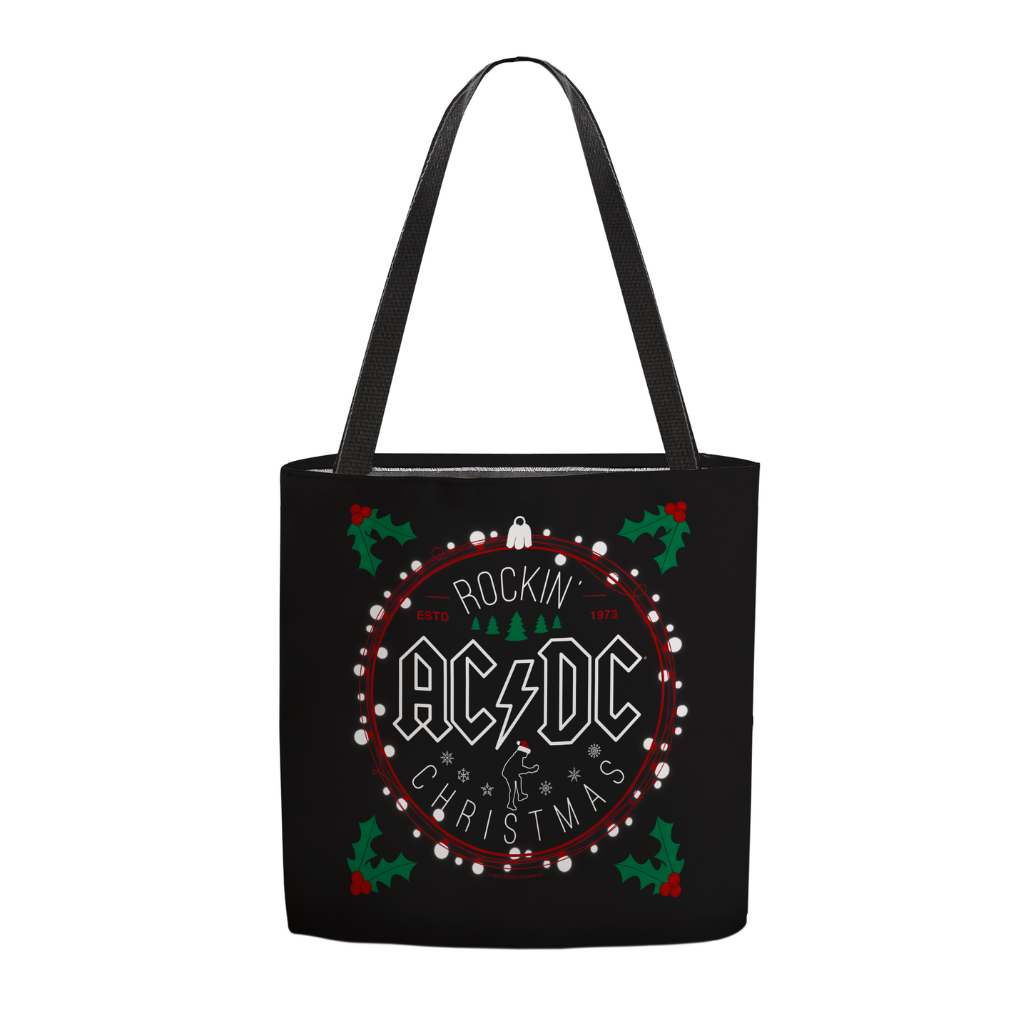 ACDC Christmas Circle Tote Bag