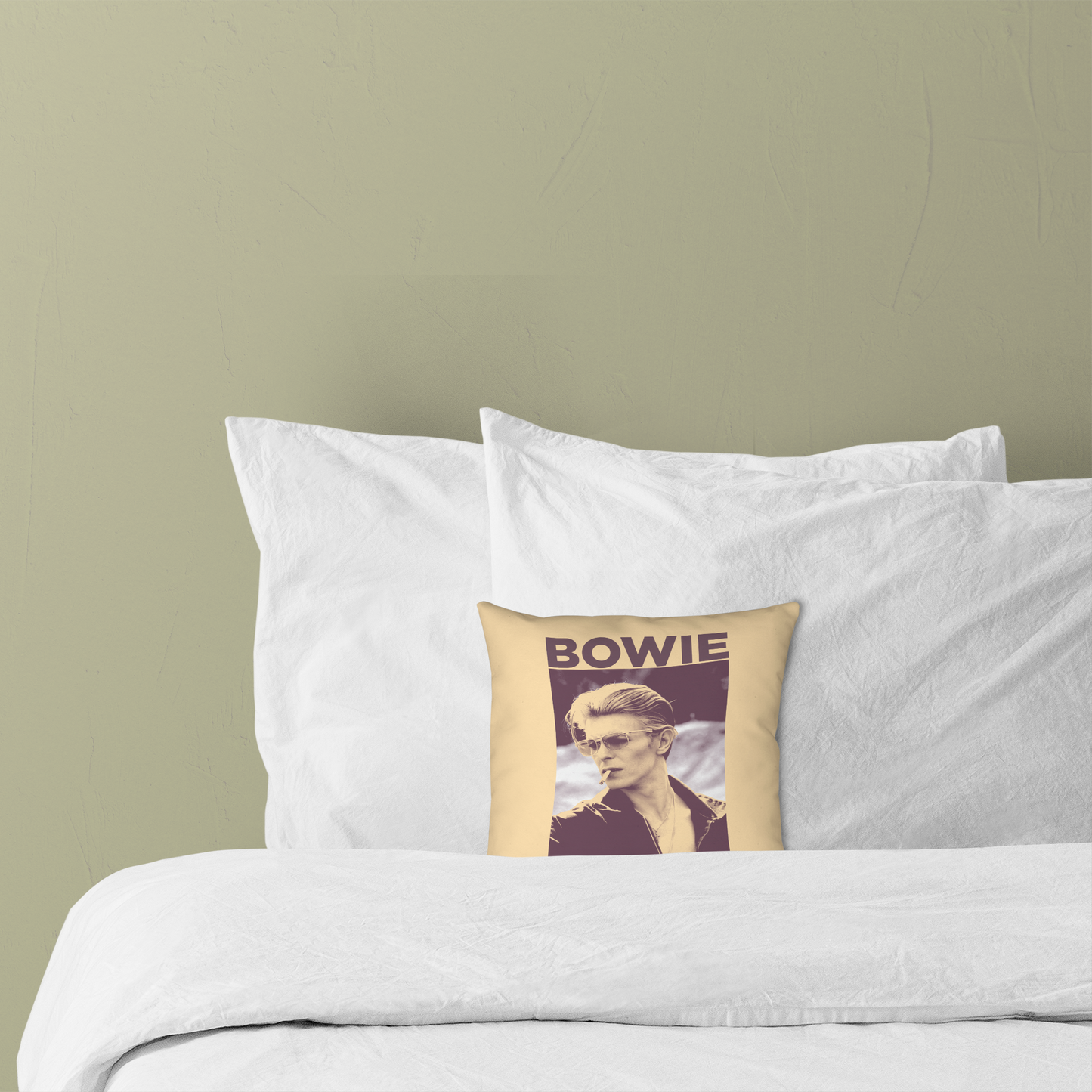 David Bowie Smoking Photograph Pillow