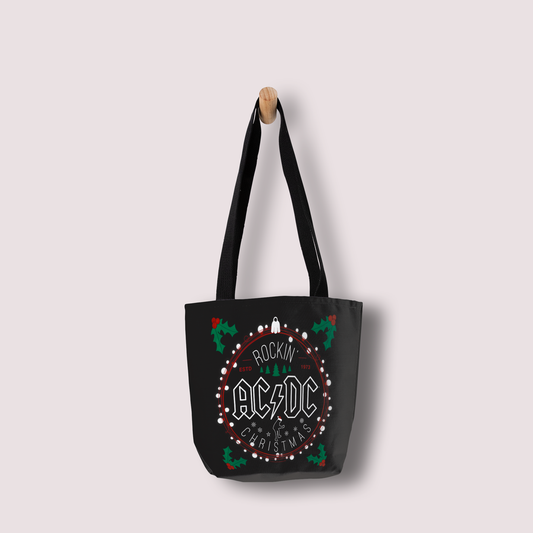 ACDC Christmas Circle Tote Bag