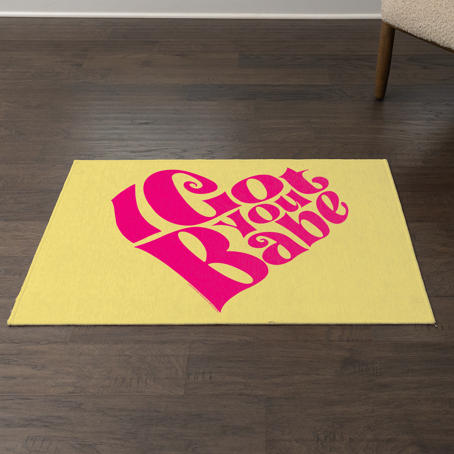 Sonny & Cher I Got You Babe with Area Rug rectangular