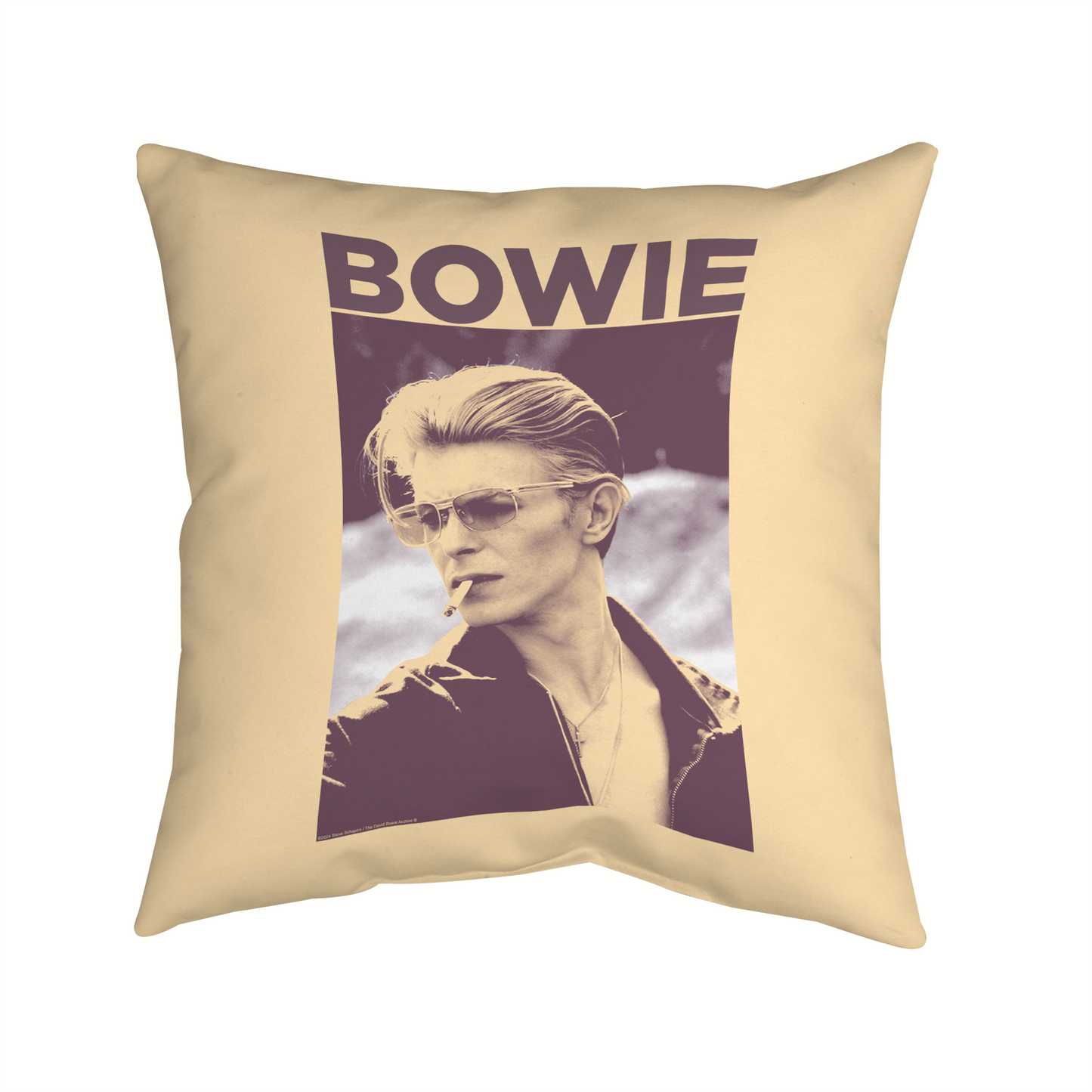 David Bowie Smoking Photograph Pillow