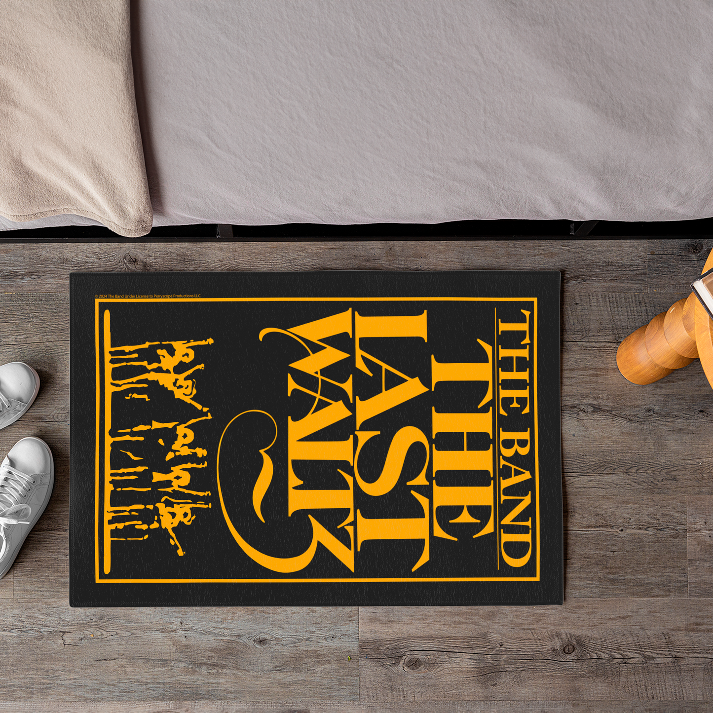 The Band The Last Waltz Yellow Print with Area Rug rectangular