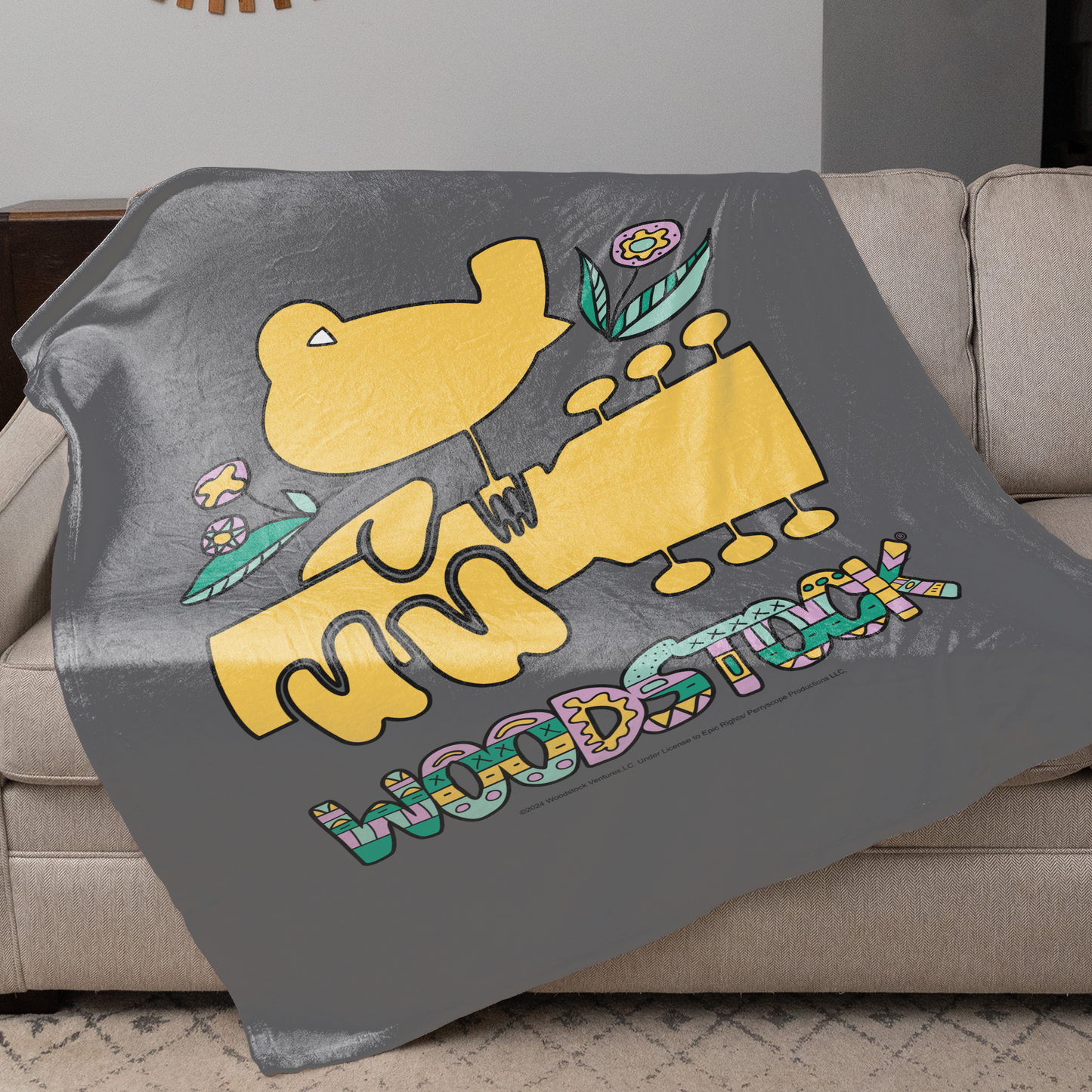 Woodstock Bird Aztec with Fleece Blanket