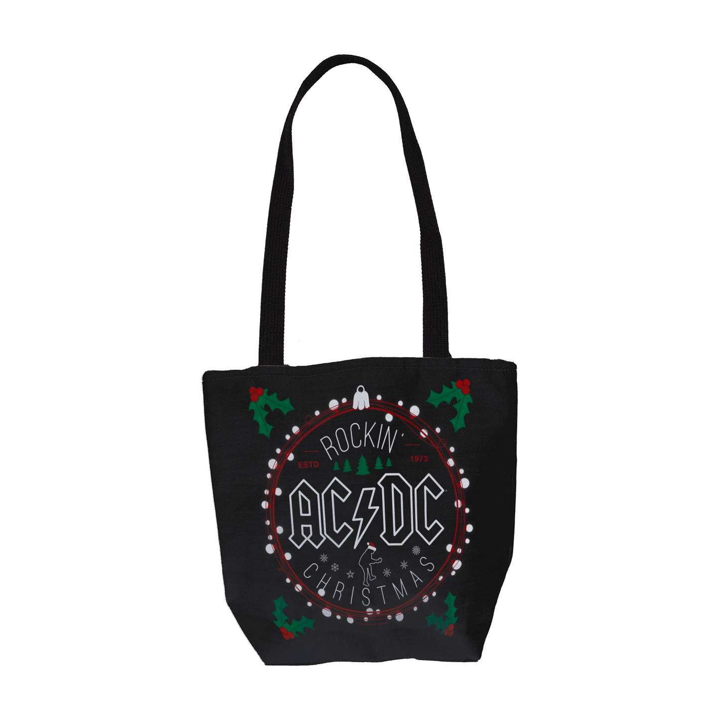 ACDC Christmas Circle Tote Bag