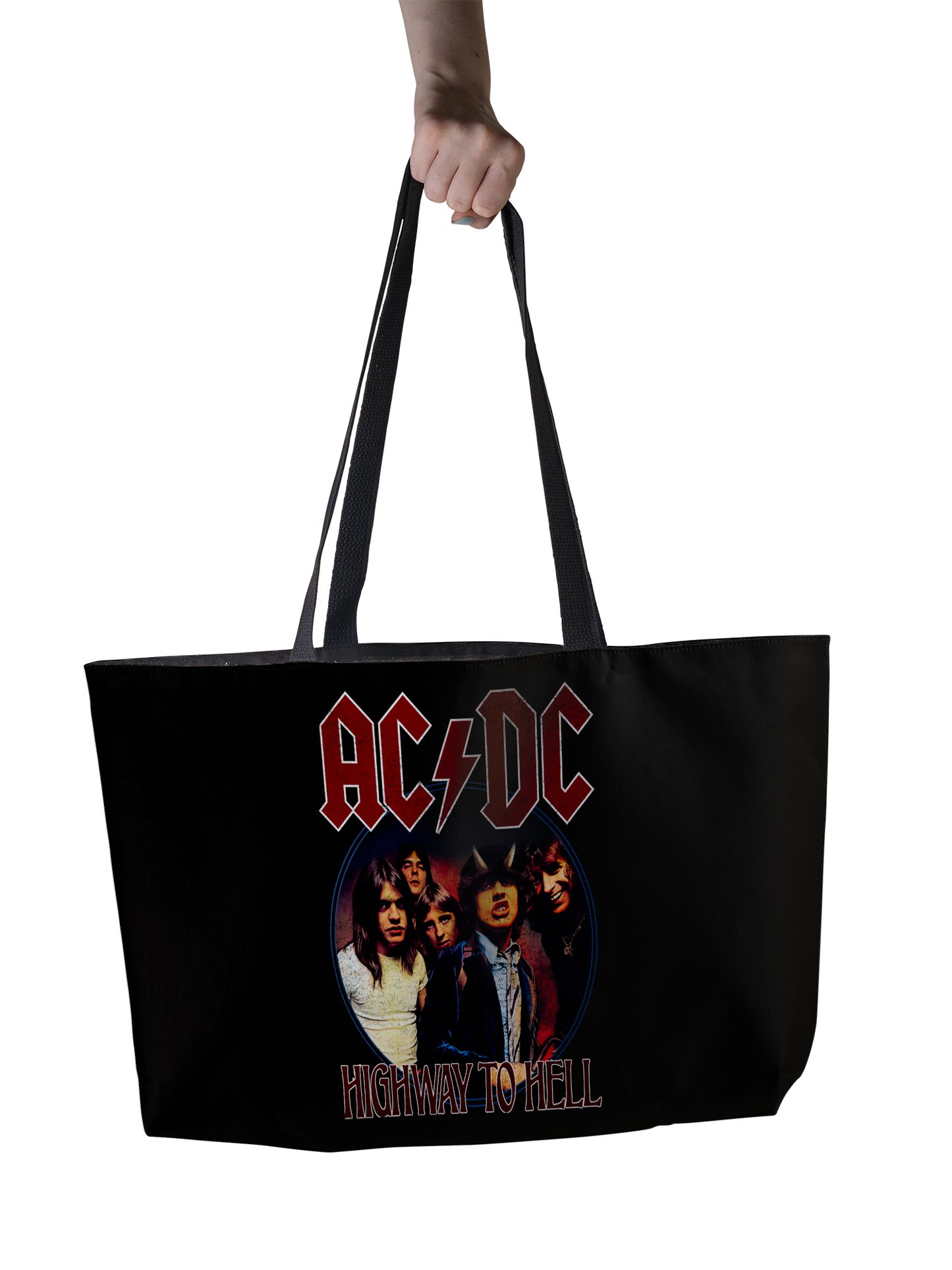 ACDC Highway To Hell Circle Weekender Totebag