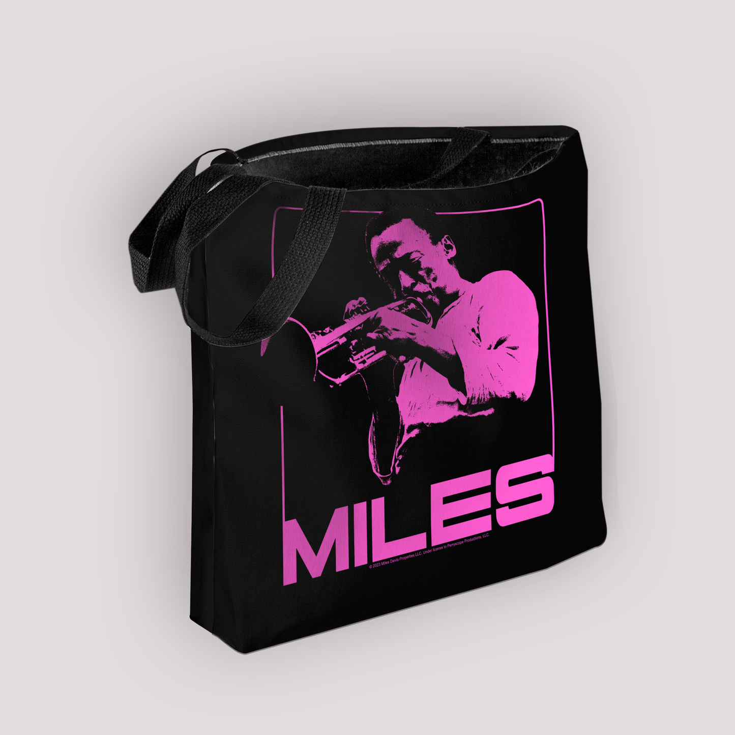 Miles Davis Pink Square and Miles Davis Pink Square with Tote Bag