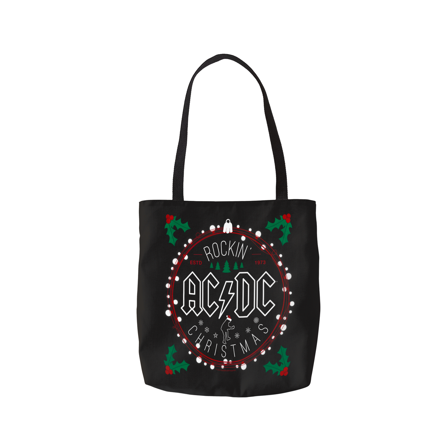 ACDC Christmas Circle Tote Bag