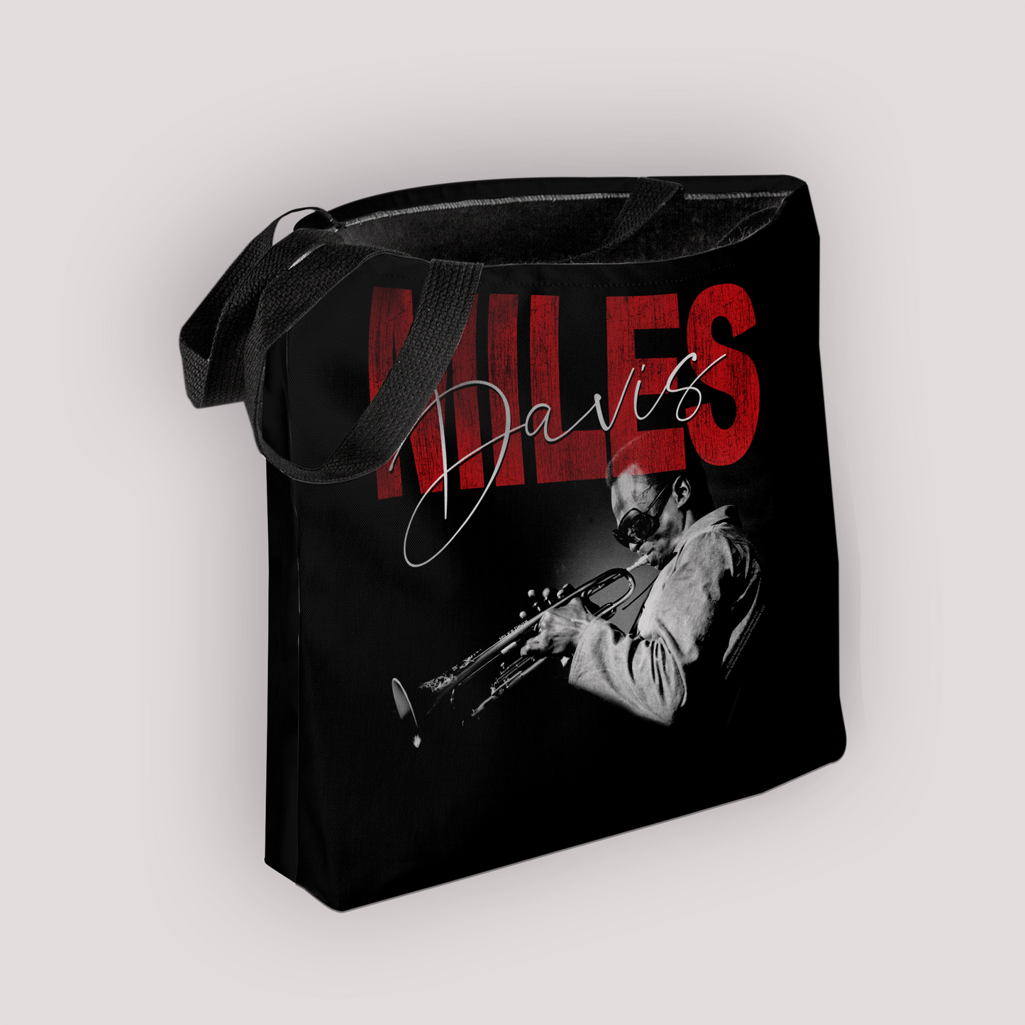 Miles Davis Distressed Photo and Miles Davis Distressed Photo with Tote Bag