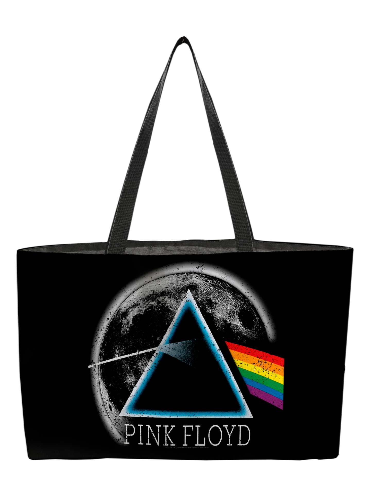 Pink Floyd Dark Side of The Moon Distressed Moon AOP and Pink Floyd Dark Side of The Moon Distressed Moon AOP with Weekendery_24X13