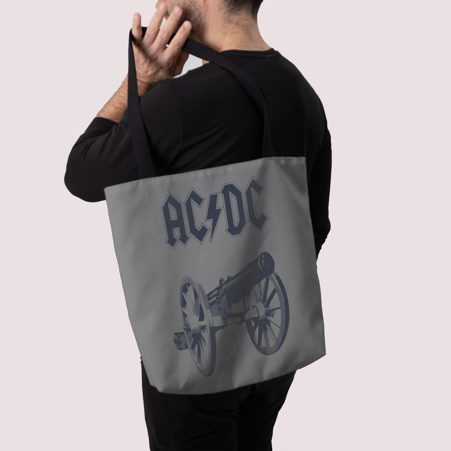 ACDC Cannon Tie Dye Tote Bag