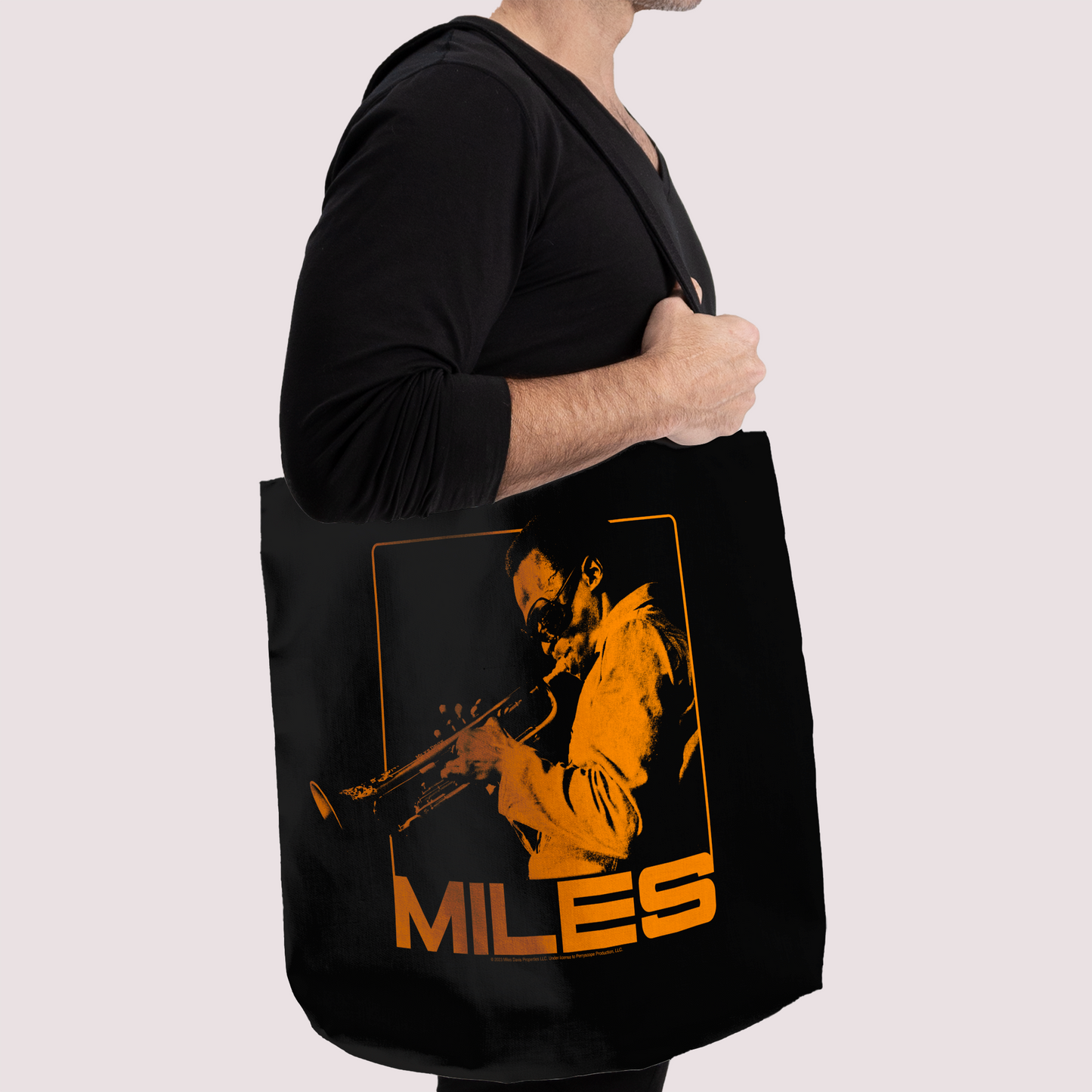 Miles Davis Orange Square and Miles Davis Orange Square with Tote Bag