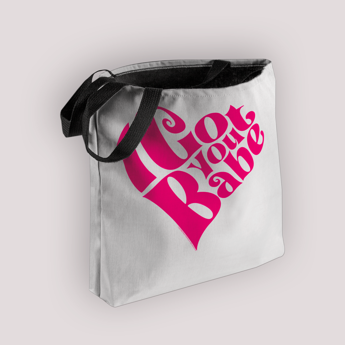 Sonny & Cher I Got You Babe White with Tote Bag