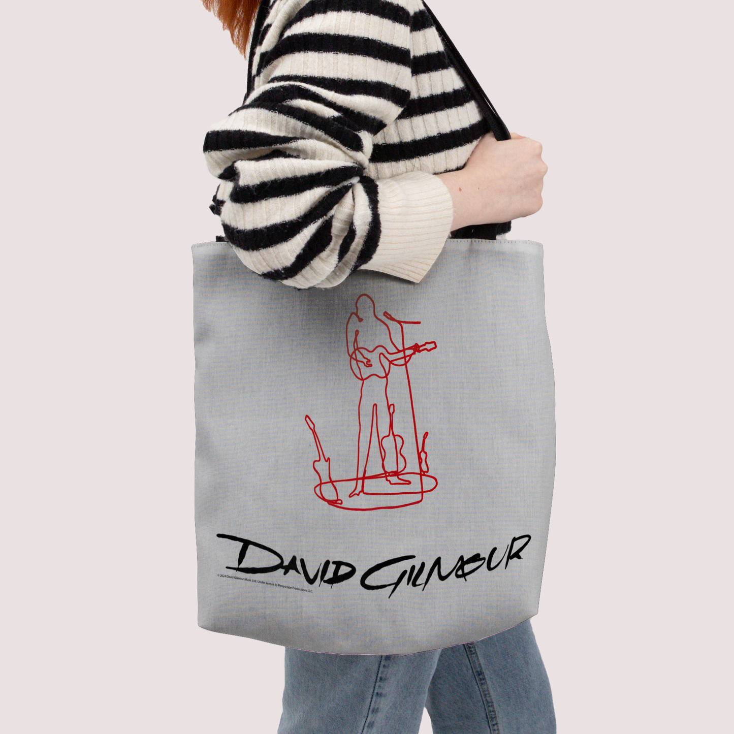 David Gilmour Line Art and David Gilmour Line Art with Tote Bag