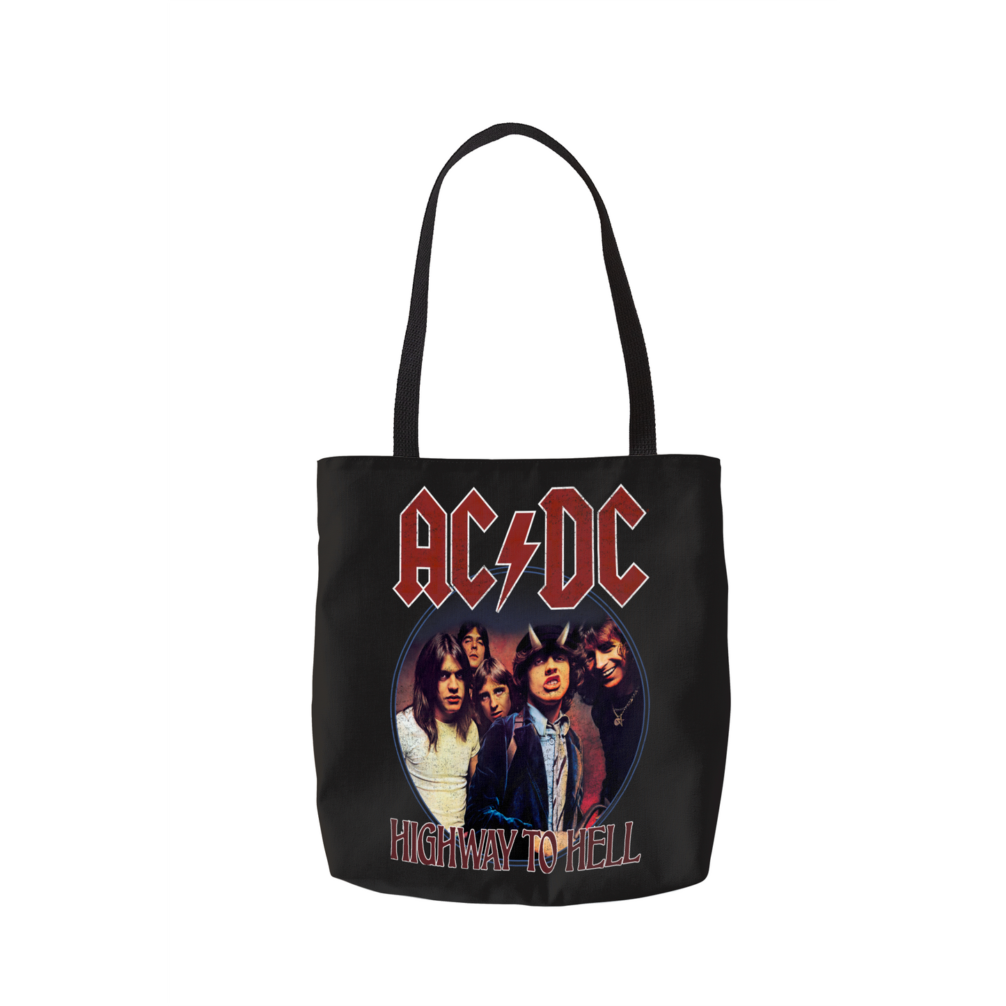 ACDC Highway To Hell Circle Tote Bag