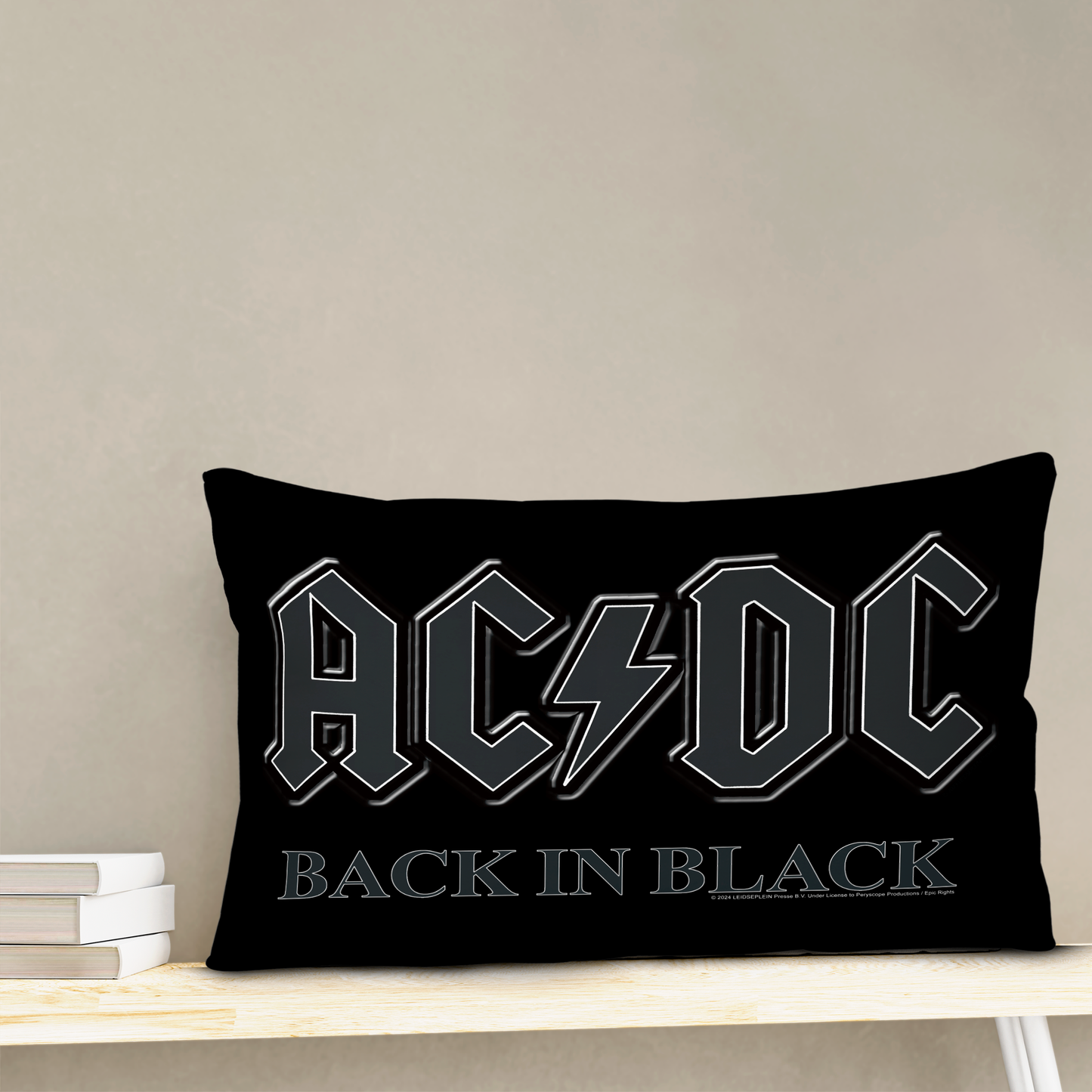 ACDC Back in Black Pillow