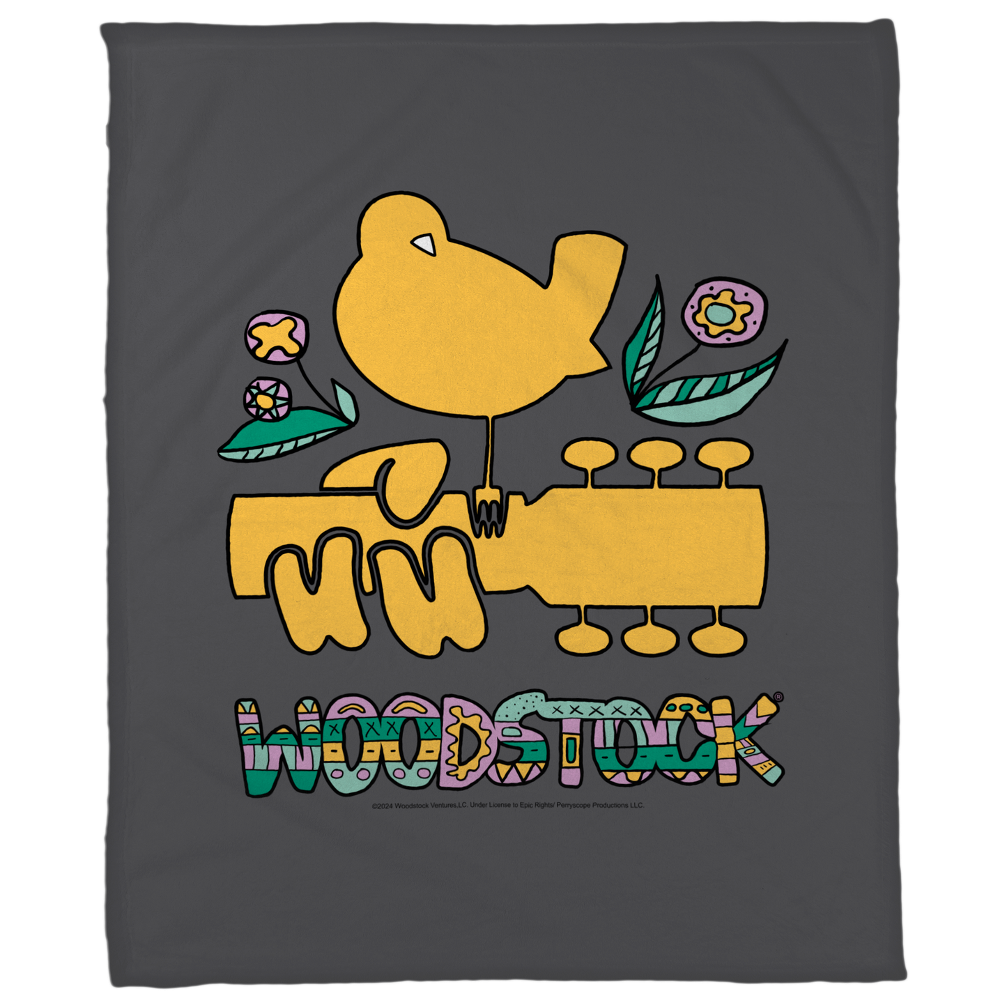 Woodstock Bird Aztec with Fleece Blanket