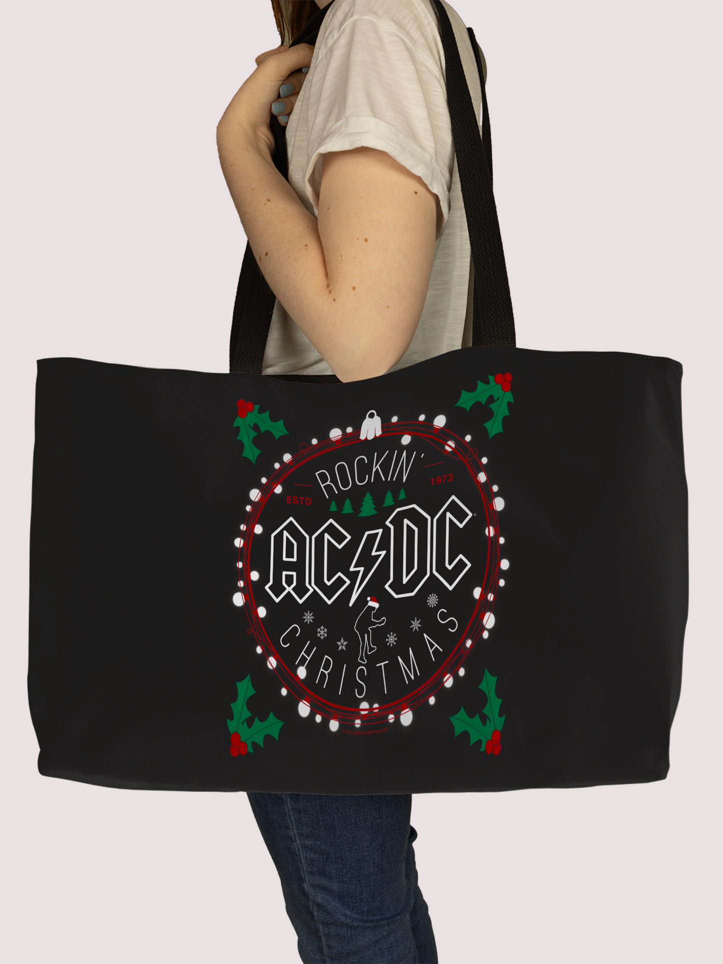 ACDC Christmas Circle Totebag