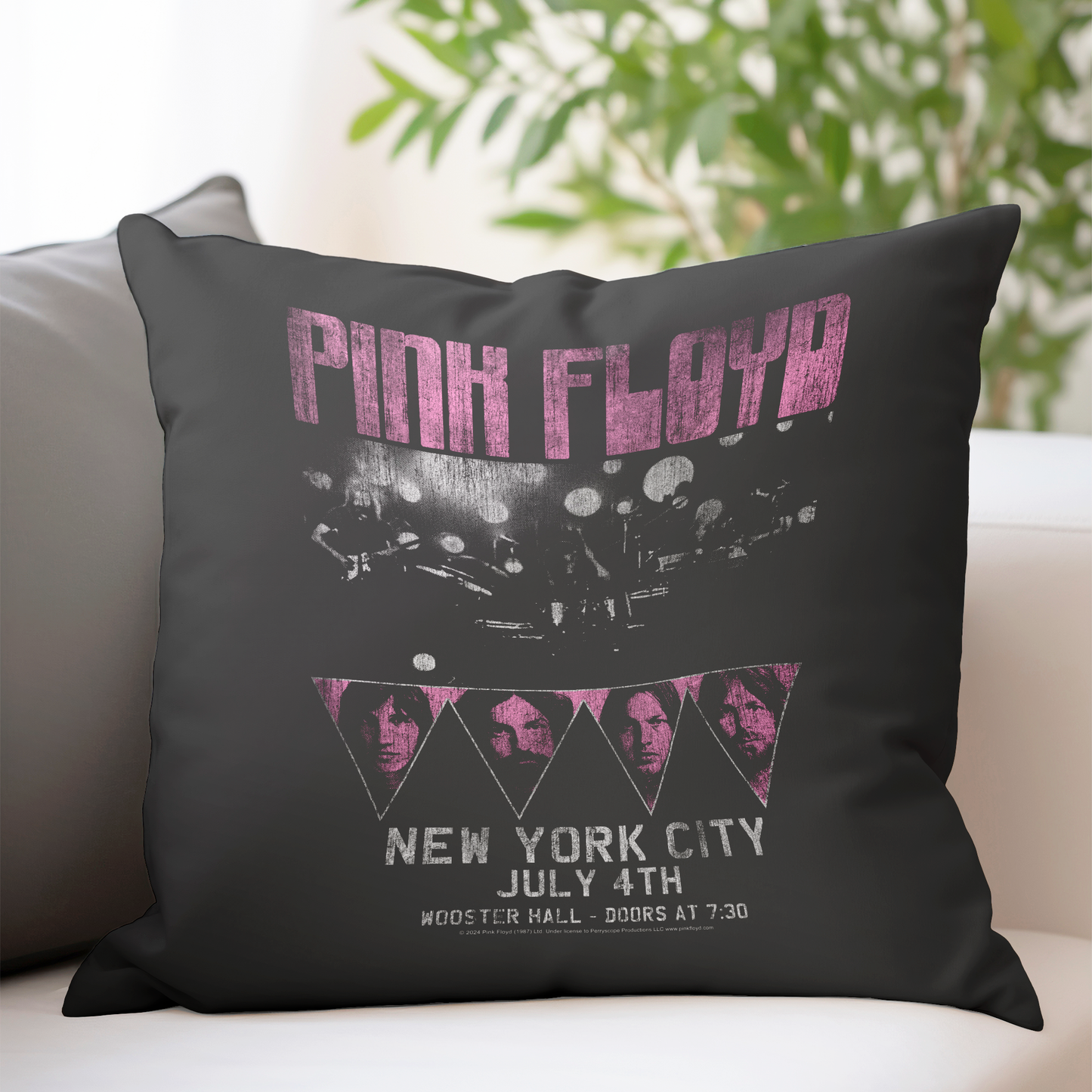 Pink Floyd Tour NYC Pillow