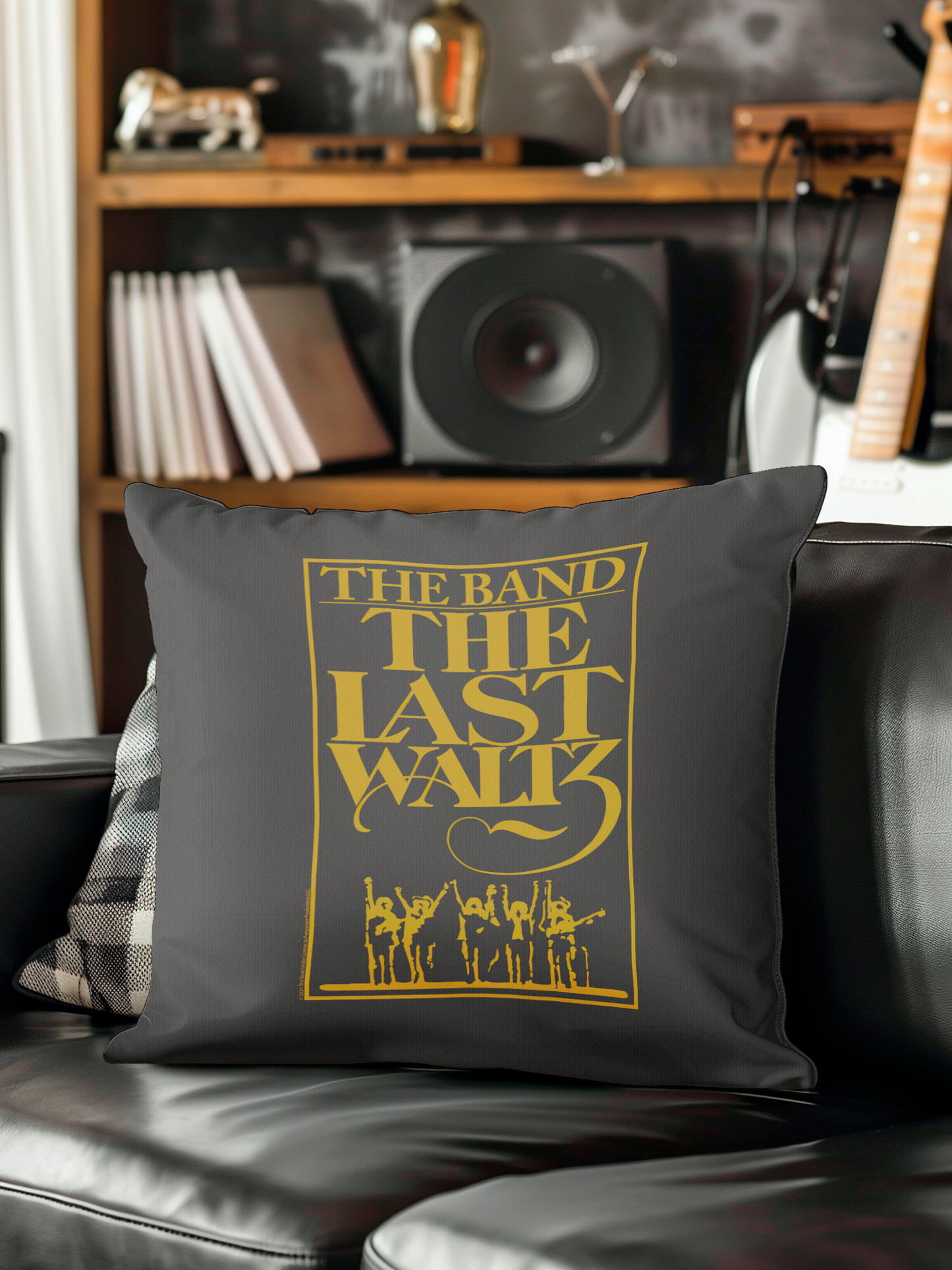 The Band The Last Waltz Yellow Print with Pillow square