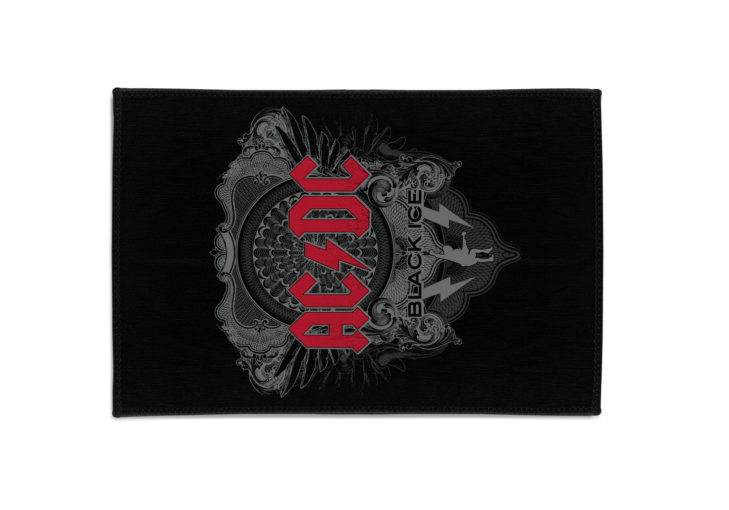 ACDC Black Ice Red - Area Rug - Woven Polyester, Indoor Use - Sizes 2x3ft, 4x6ft