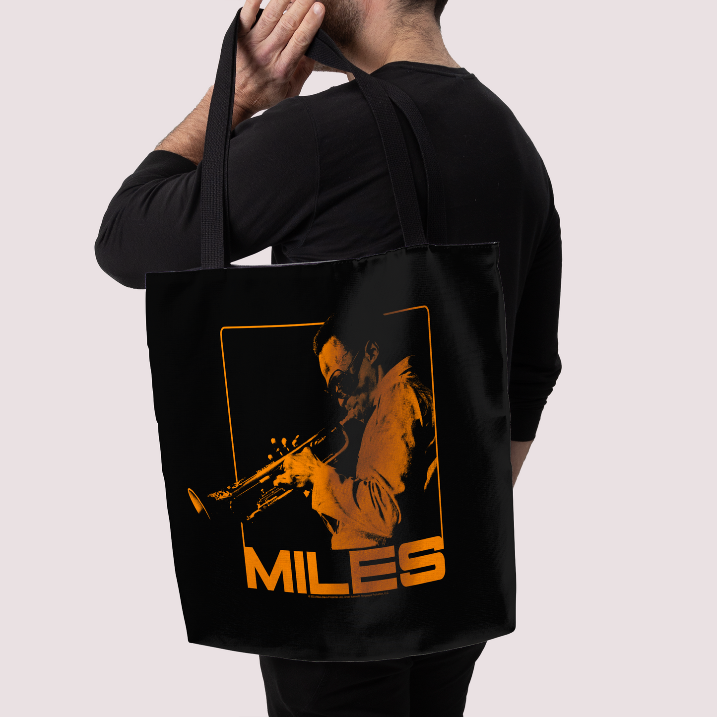 Miles Davis Orange Square and Miles Davis Orange Square with Tote Bag