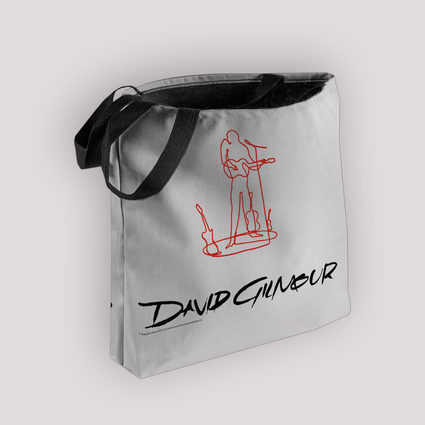 David Gilmour Line Art and David Gilmour Line Art with Tote Bag