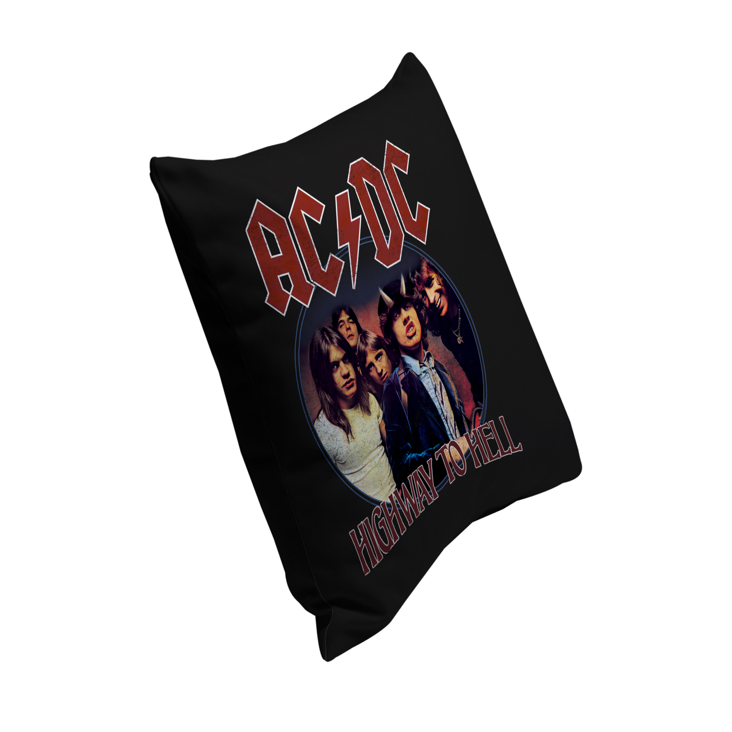 ACDC Highway To Hell Circle Pillow square