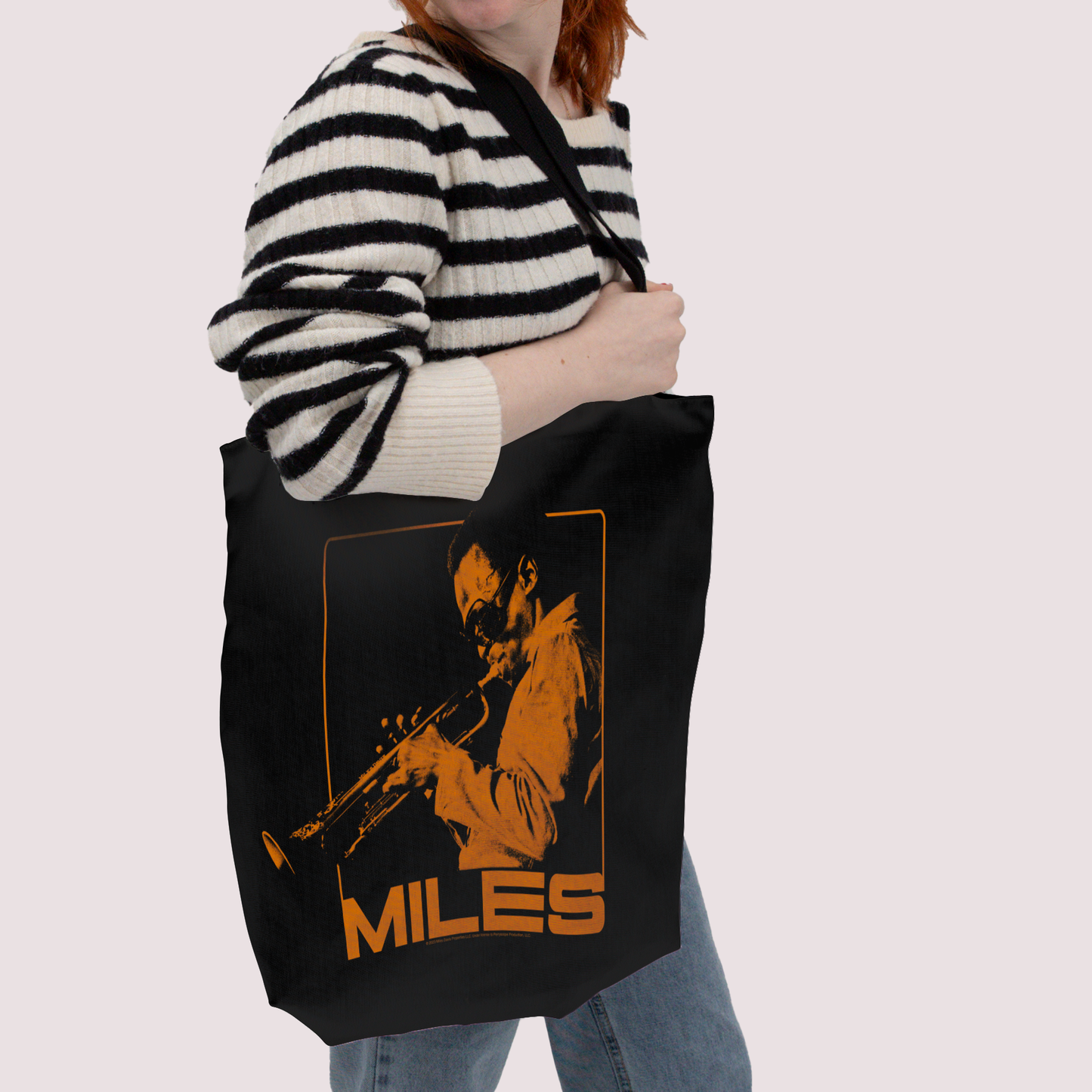 Miles Davis Orange Square and Miles Davis Orange Square with Tote Bag