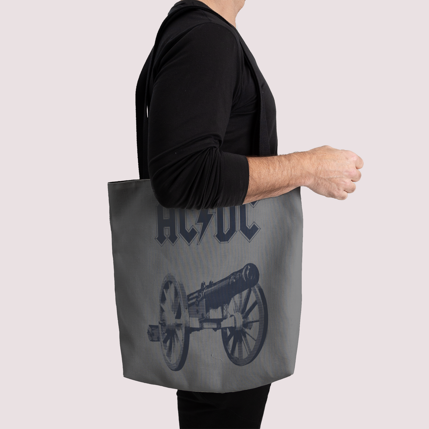 ACDC Cannon Tie Dye Tote Bag