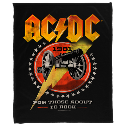 ACDC For Those About To Rock 1981 Fleece Blanket