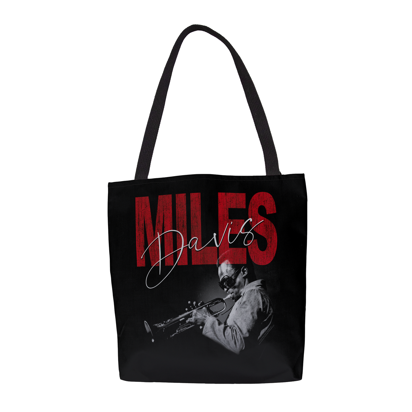 Miles Davis Distressed Photo and Miles Davis Distressed Photo with Tote Bag