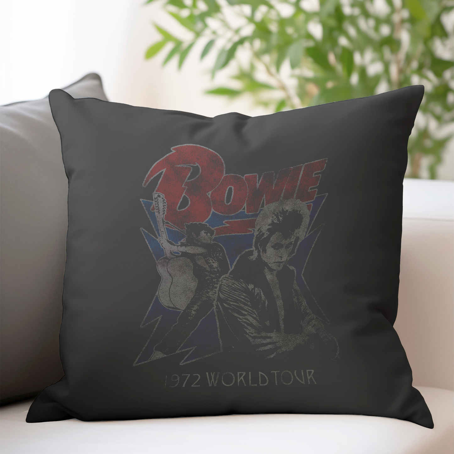 David Bowie Tour 72 Pillow