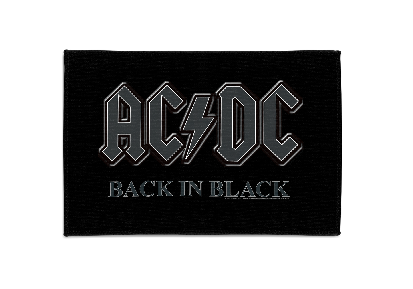 ACDC Back in Black Area Rug