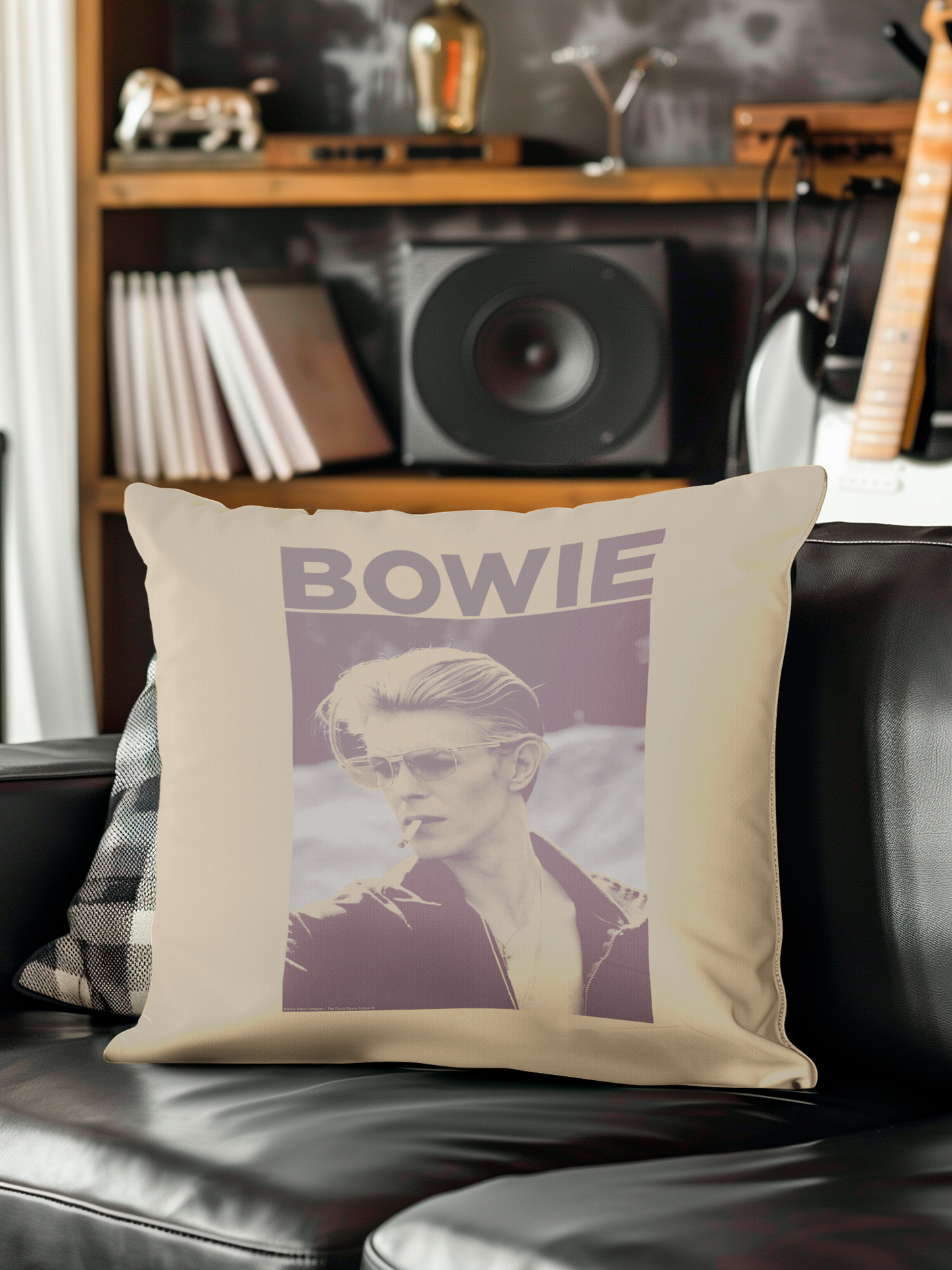 David Bowie Smoking Photograph Pillow