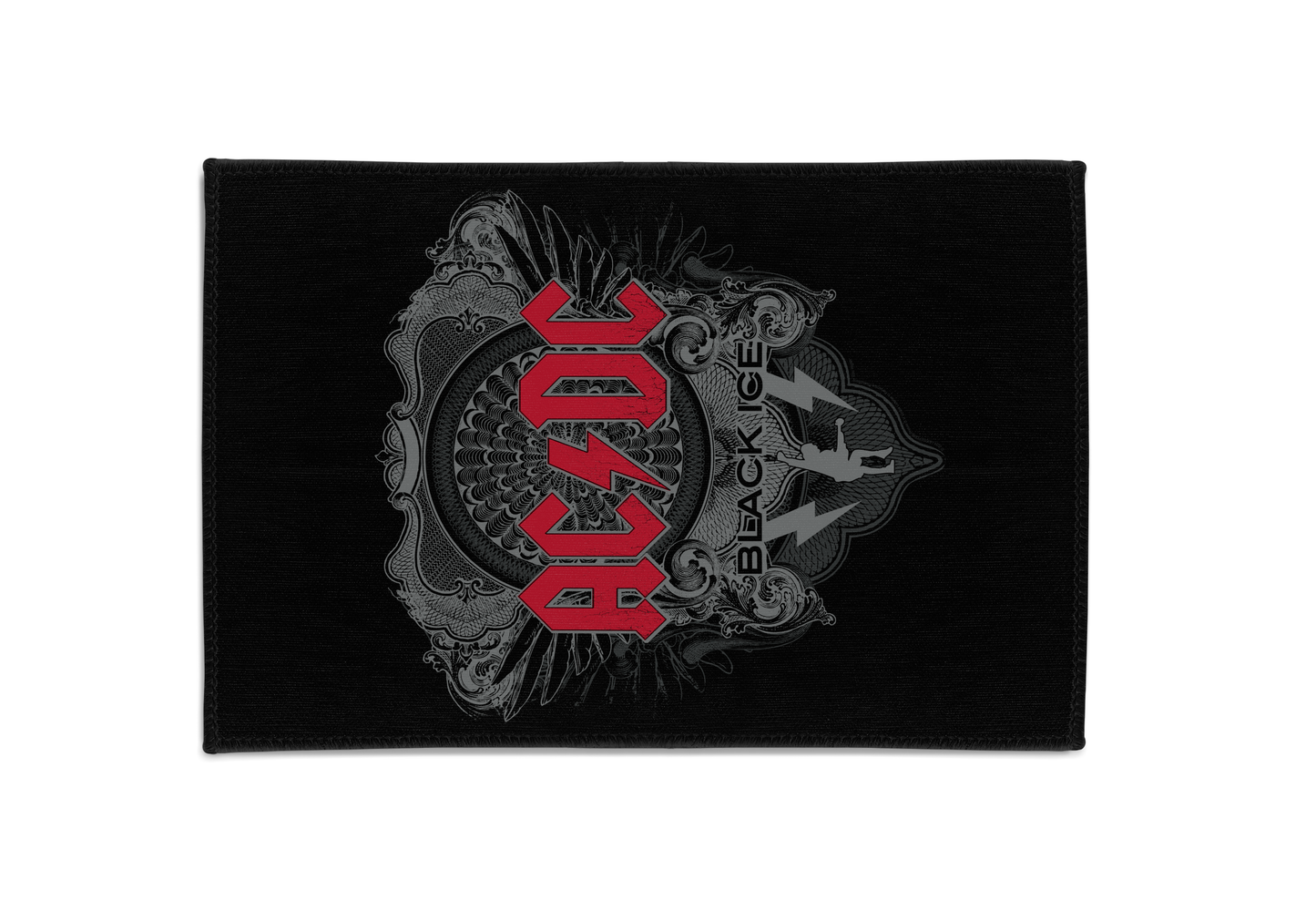 ACDC Black Ice Red - Area Rug - Woven Polyester, Indoor Use - Sizes 2x3ft, 4x6ft