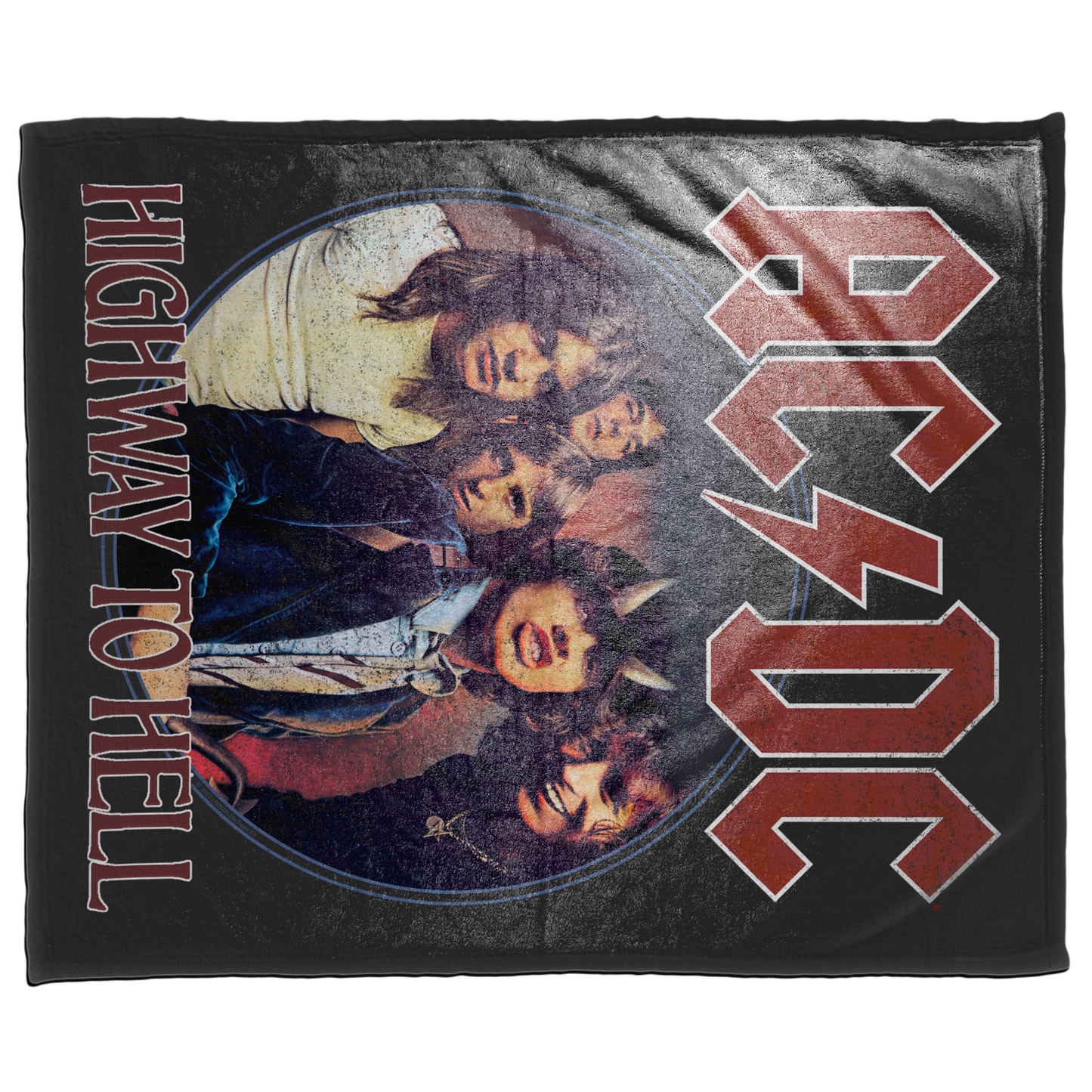 ACDC Highway To Hell Circle Fleece Blanket 50X60 Inches