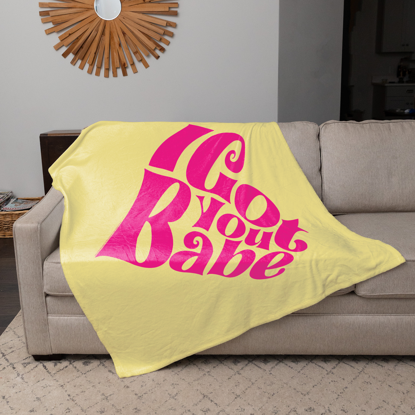 Sonny & Cher I Got You Babe with Fleece Blanket 50X60