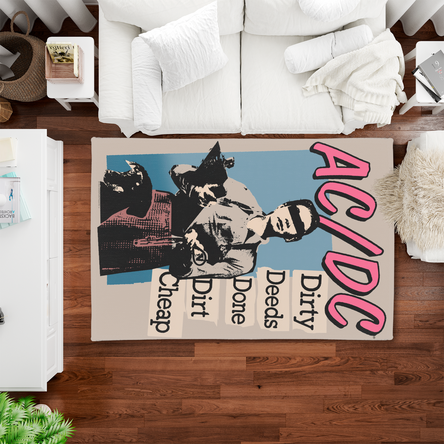 ACDC Dirty Deeds Done Dirt Cheap Area Rug