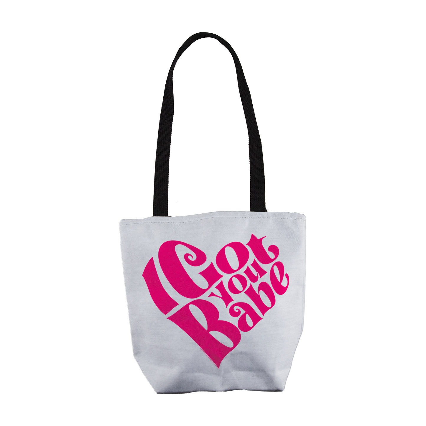 Sonny & Cher I Got You Babe White with Tote Bag