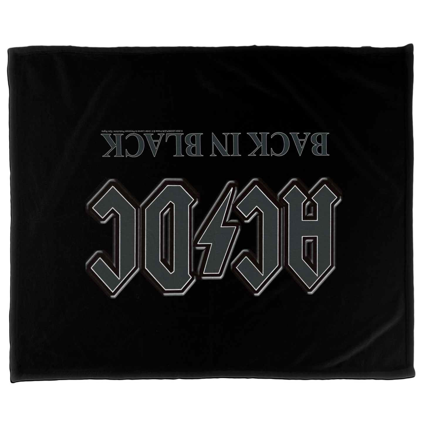 ACDC Back in Black Fleece Blanket