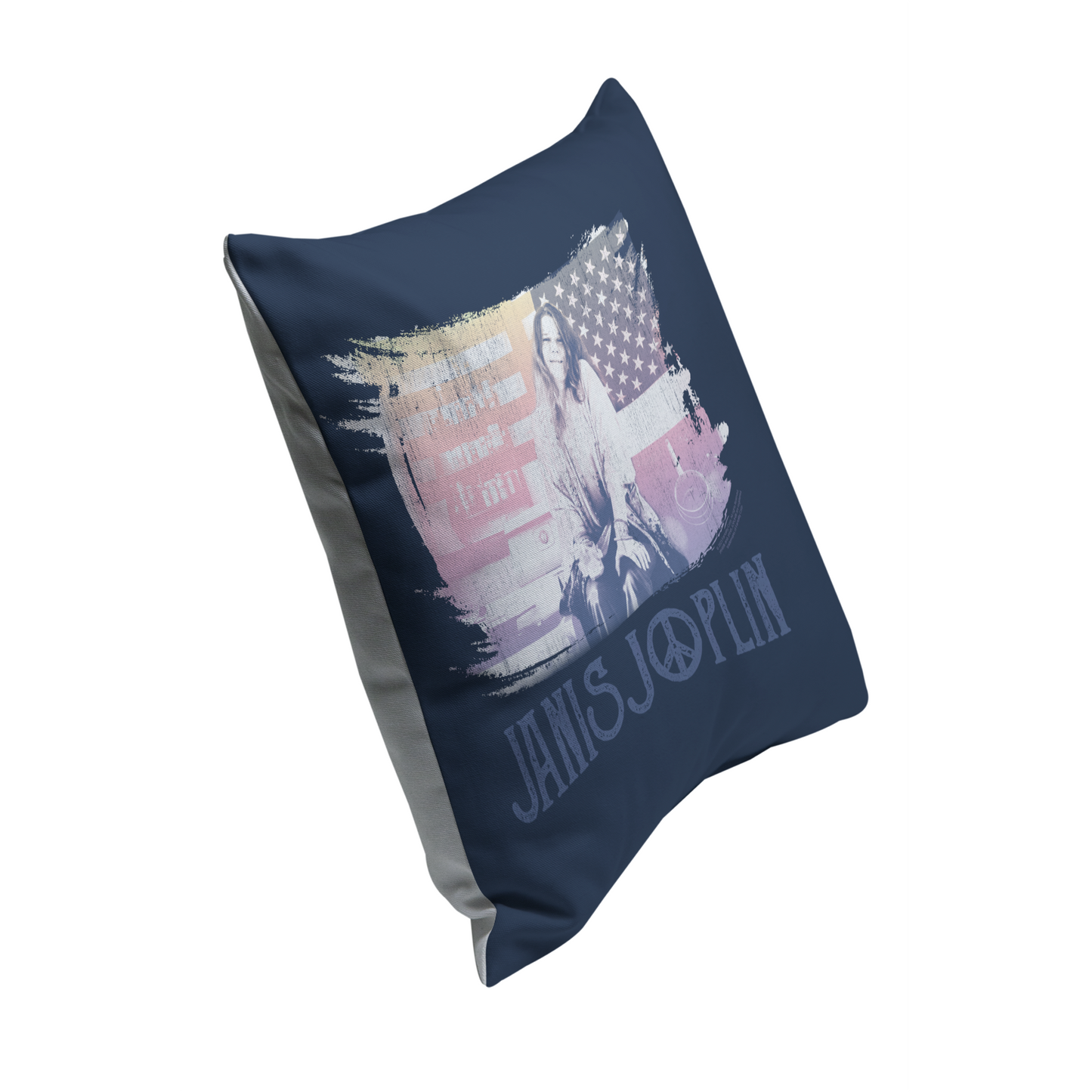 Janis Joplin Stove Flag with Pillow square