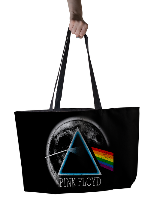 Pink Floyd Dark Side of The Moon Distressed Moon AOP and Pink Floyd Dark Side of The Moon Distressed Moon AOP with Weekendery_24X13