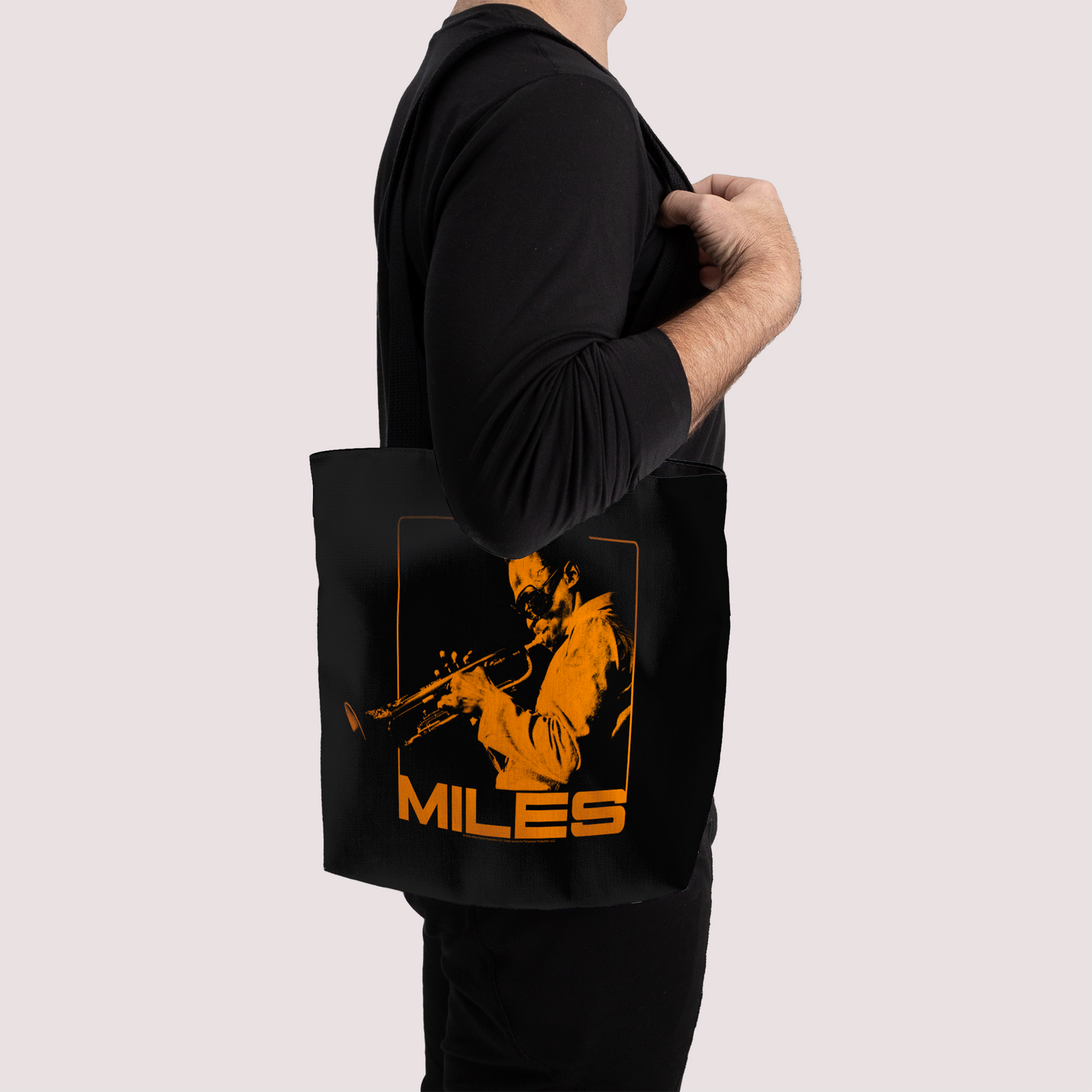 Miles Davis Orange Square and Miles Davis Orange Square with Tote Bag